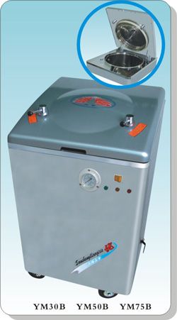 YM30B/YM50B/YM75B 自动控水型不锈钢立式电热压力蒸汽灭菌器